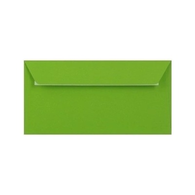Obálka farebná DL 120g,110x220mm s pásikom,zelená (bal=5ks)