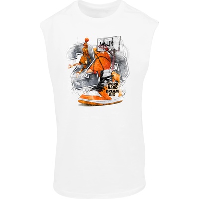 Mister Tee Тениска Vintage Ballin Sleeveless Tee white XXLUB-MT3456-00220 - Тъмносив, размер L