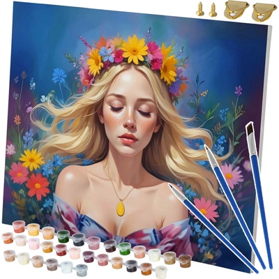 Massido 699005 Obraz pro malování podle čísel Portrét ženy 40 x 50 cm