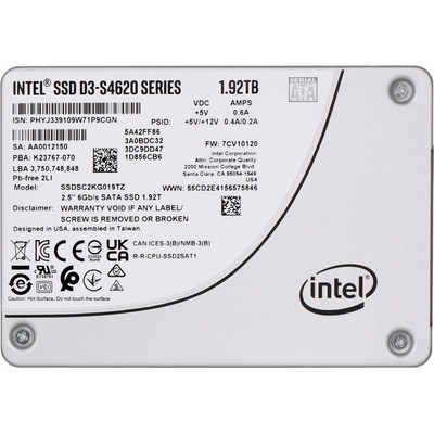 Intel D3 S4620 1,92TB, SSDSC2KG019TZ01