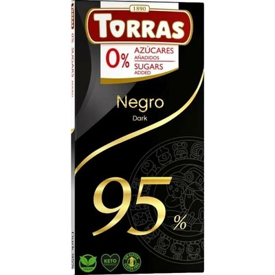 Torras bez cukru hořká 95% 75 g
