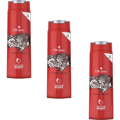 Old Spice Wolfthorn sprchový gél pre mužov 3x400 ml