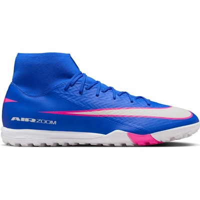 Nike AIR ZOOM MERCURIAL SUPERFLY 10 ACADEMY TF Modrá Bílá Růžová