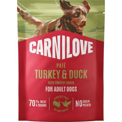 Carnilove Paté pre dospelých psov morka a kačica s timotejkou lúčnou 300 g