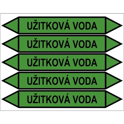 Značení potrubí, užitková voda PZG 009267