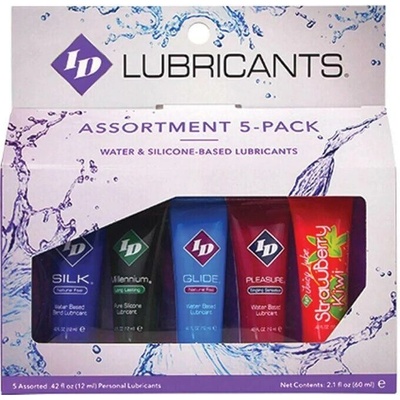 Id Juicy Lube Assorted 5x Lubricant Tube Pack 12 ml
