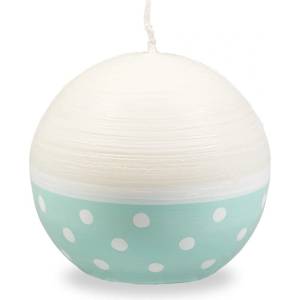 Unipar Бяло-тюркоазена свещ , време за горене 22 ч. Sweetness - Unipar (Sweetness Turquoise Sphere 70x0)