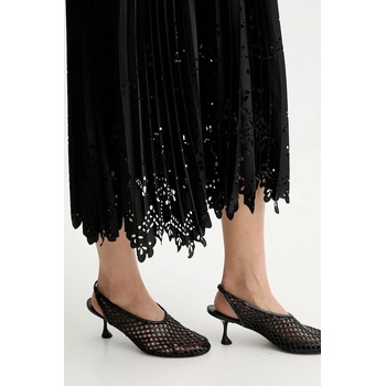 MUNTHE Пола munthe rustali в черно среднодълга разкроена 254120725422 (254120725422)