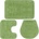vidaXL Комплект постелки за баня, 3 бр, текстил, зелени (133225)