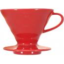 Alternatívna príprava kávy Hario Dripper V60-02 Ceramic Red