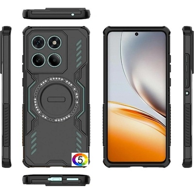 Motorola Edge 60 5G / 60 Fusion 5G Удароустойчив Magnetic /Butterfly Armor Hollow Heat Dissipation /PC + TPU Калъф и Протектор