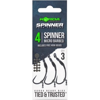 Korda Spinner Hook Sections Barbed veľ.4 3 ks