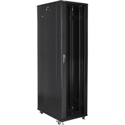 Lanberg rack cabinet 19" free-standing 47U / 800x1000 self-assembly flat pack, black (FF01-8047-12B)