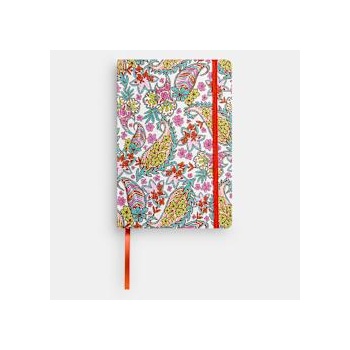 Sentio Бележник с ластик А5, 80л. Paisley White