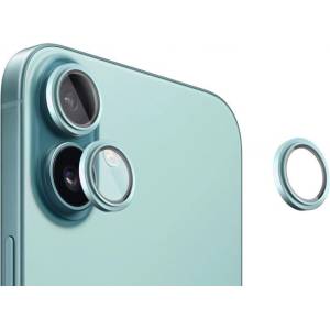 Evelatus Протектор за камера iPhone 16, 16 Plus EVELATUS Armor Teal