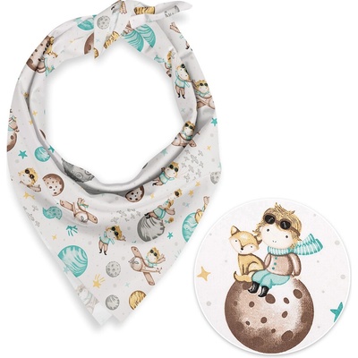 Biante detská šatka Sandra SA-561 Malý princ na bielom