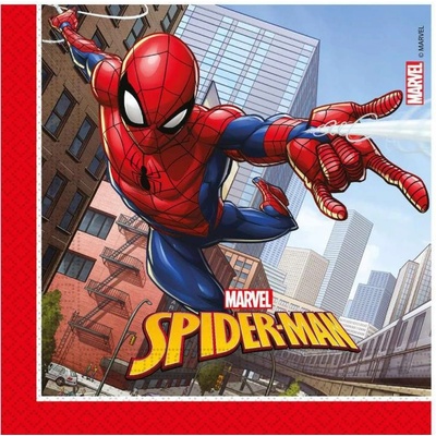 UNIQUE Obrúsky papierové EKO Spiderman Crime Fighter 33x33 cm 20 ks