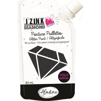 Aladine Izink Диамантен цвят Black 80 ml 1 бр (80323)