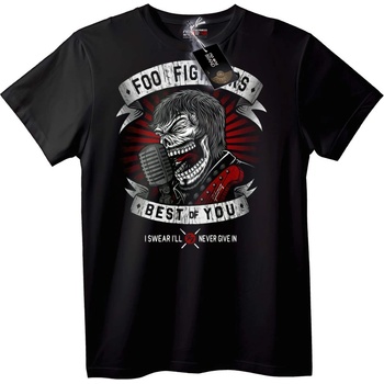 NOONEBRAND Тениска Foo Fighters Череп Най-доброто от теб - XXS, White