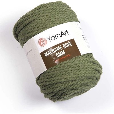 Yarn Art Macrame Rope 5 mm 787 lesní zelená