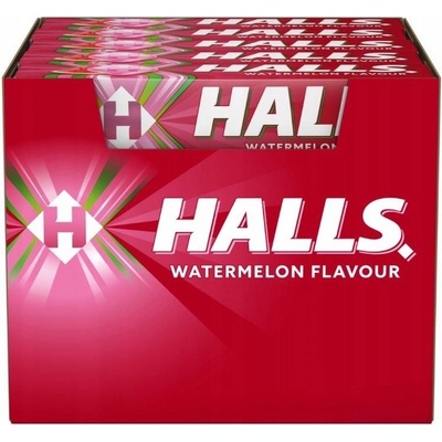 Halls WATERMELON Flavour dropsy mmelounové 20 x 33,5 g 670 g