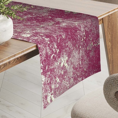 Biante Sametový běhoun Isabela IBL-006 Gold Design vínový 20x120cm