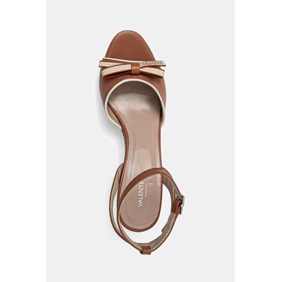 Valentino сандали с висок ток от кожа CUOIO DRESS (91D2588NAP.CUOIO)