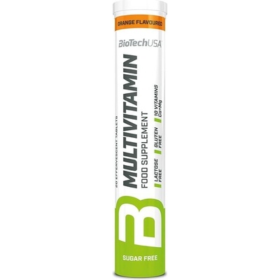 Biotech USA Multivitamín šumivé tabliety Orange 20 tabliet