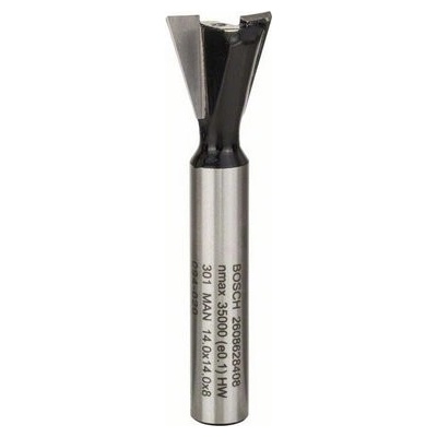 BOSCH Rybinová fréza 8 mm, d1 14 mm, l 14 mm, g 55 mm, 15°