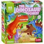 KS Games Пъзел KS Games от 12 части - Динозавърска гора (PRS32703) - baby