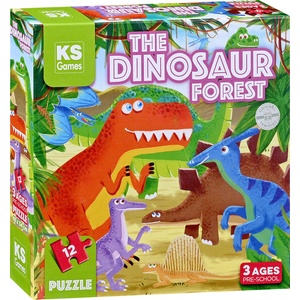 KS Games Пъзел KS Games от 12 части - Динозавърска гора (PRS32703) - baby