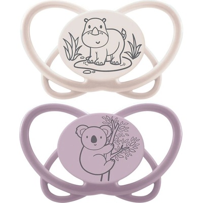 NIP Бебешка залъгалка NIP Green - My Butterfly, 16-32 м, 2 броя, коала/носорог (4000821426931)