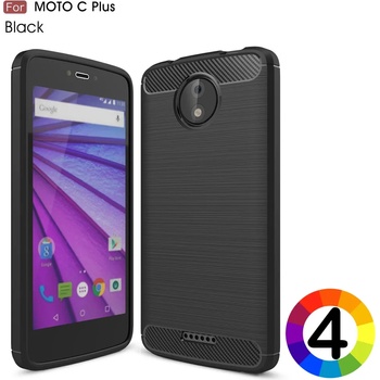Image 1 of Motorola Moto C Plus Удароустойчив Carbon Fiber Калъф и Протектор