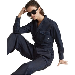 G-STAR Гащеризон G-Star Tailored Wrap long sleeve jumpsuit - Black (Worn In Adrift Cobler)