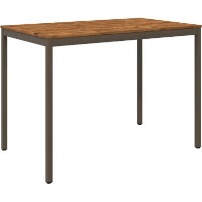 vidaXL Градинска бар маса Естествено и кафяво 147 x 88, 5 x 105 см (901351)