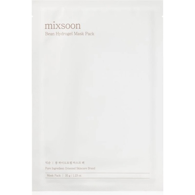 mixsoon Bean Hydrogel Mask Pack интензивна хидрогелна маска за освежаване и хидратация 35 гр