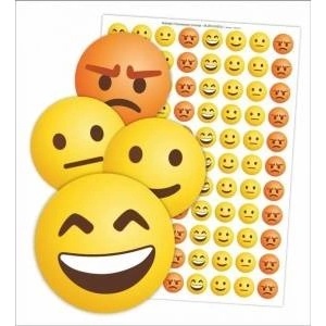 LearnHow Motivational Stickers - Emotes 88 pcs