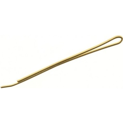 Straight ball-less hair grip - 40 mm 100 ks farba Gold