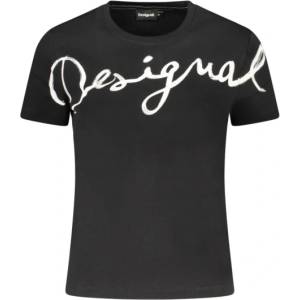 DESIGUAL Дамска тениска с къс ръкав desigual, Размер xs, Цвят Черен (26swtk07_ne2000)
