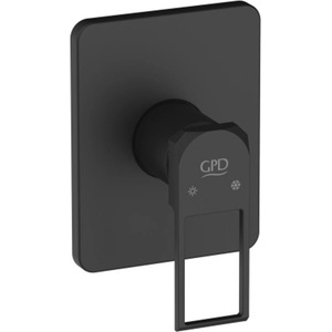 GPD Смесител за вграждане gpd quadro mad190-s, черен мат (mad190-s)