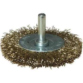 Extol Craft Kartáč okružný so stopkou vlnitý, pomosadzený drôt 0,3mm