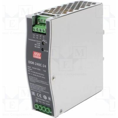 MEAN WELL DDR-240C-24 Měnič: DC/DC; 240W; Uvst: 33,6÷67,2VDC; Uvýst: 24VDC; Ivýst: 10A