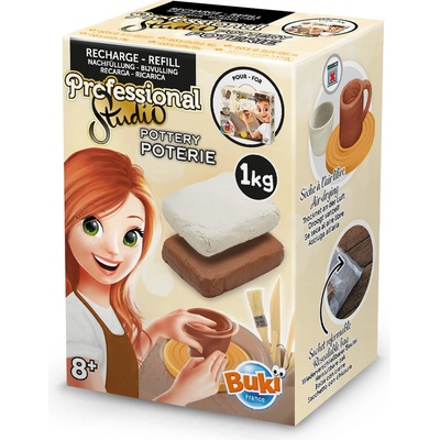BUKI Náhradní hlína pro hrnčířský kruh 1kg