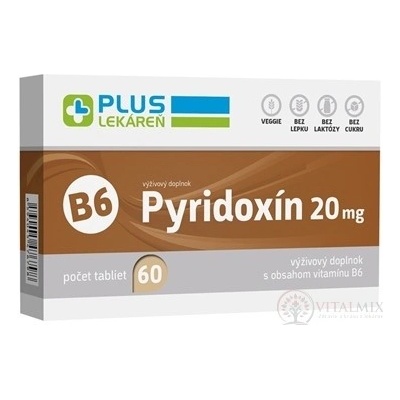 Plus Lékárna Pyridoxin 20 mg s vitamínem B6 60 tablet