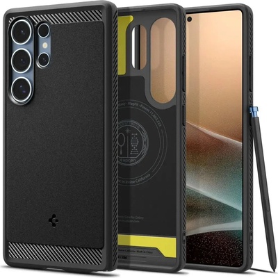Spigen Rugged Armor Mag Case за Samsung Galaxy S25 Ultra - черен (8809971237826)