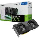 PNY GeForce RTX 5070 Dual Fan Slim OC 12GB GDDR7 (VCG507012DFSXPB1-O) Видео карти