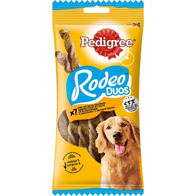 PEDIGREE 10x7броя Rodeo Duos Pedigree, лакомства за кучета - пиле и бекон