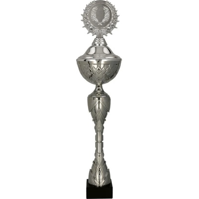Kovový pohár s poklicí Stříbrný Výška: 36,5 cm 14 cm