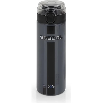 Gabol Бутилка за вода Gabol стоманена Soul - 600 мл. - Черна с принт