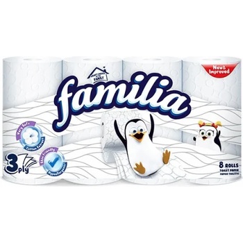 Familia (хартия) Тоалетна хартия Familia Plus неароматизирана 8бр